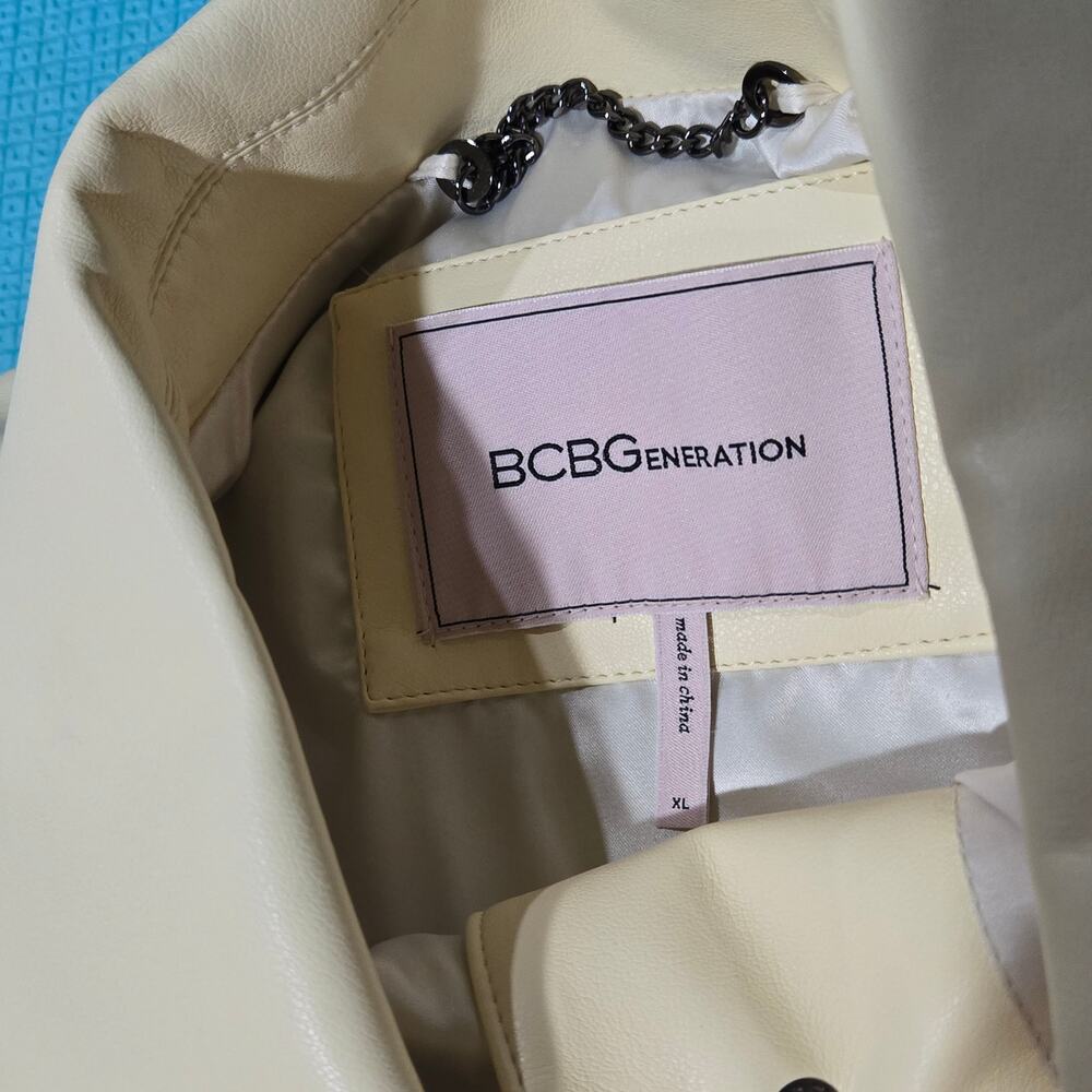 Bcbgeneration Lemon Yellow Button Front Oversized… - image 6